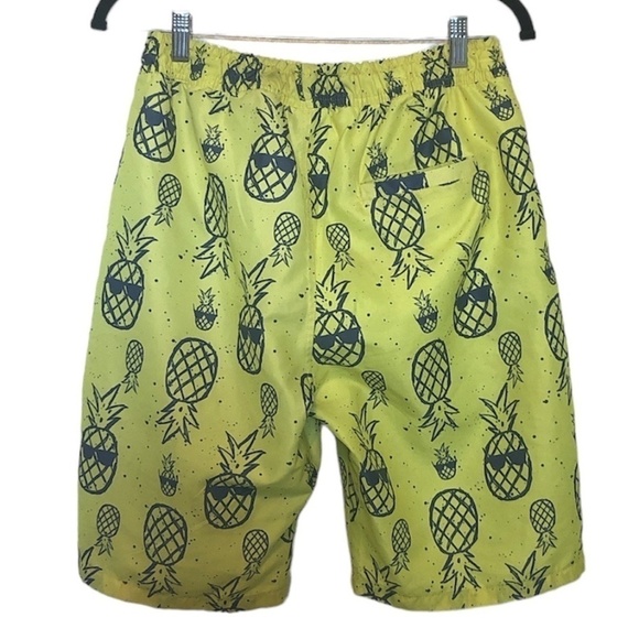 COOL CLUB BY SMYK Trunk Shorts Kids Size 176CM 26inch Yellow Pineapple Print - Picture 2 of 11